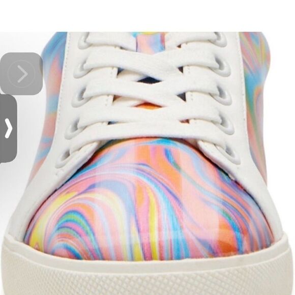 NIB Katy Perry Multicolor Art To Wear Fairycore Swirl Sneakers Size 6 - Picture 4 of 4